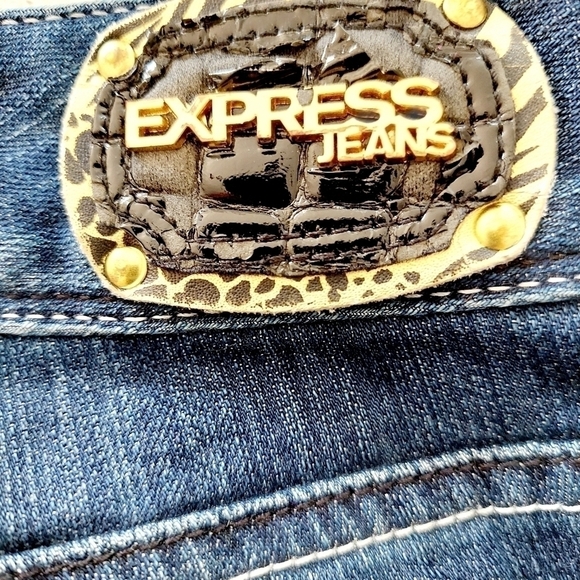 EXPRESS JEANS Stella Boot Cut Size 4 Distressed - Picture 8 of 15